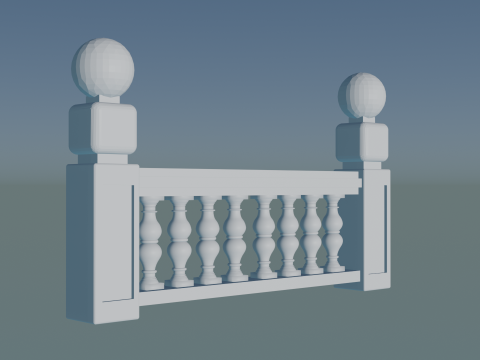 Classic and Modern 3D Balustrades for Architects 3D प्रिंट मॉडल