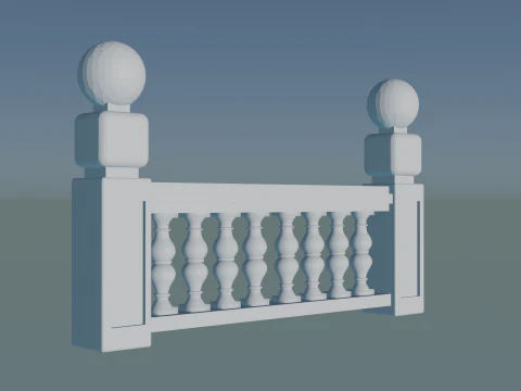Classic and Modern 3D Balustrades for Architects 3D Print Model