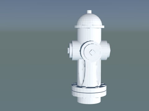 Printable Fire Hydrant for Architecture Projects 3D-Druckmodell