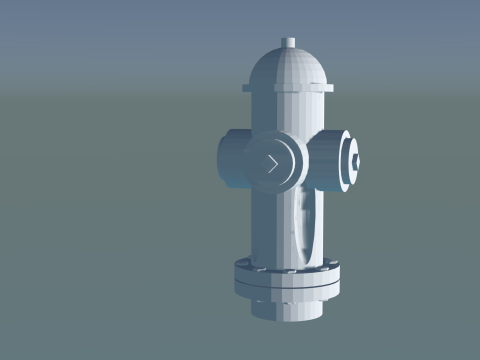 Printable Fire Hydrant for Architecture Projects 3Dプリントモデル