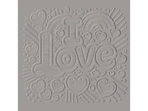 3D Love 3D 프린트 모델
