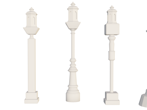 Historic Oakland Iron Street Light pole 3D Print Model