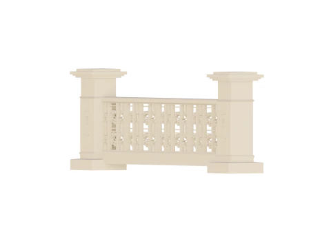 Architecture Railing 3D Print Model
