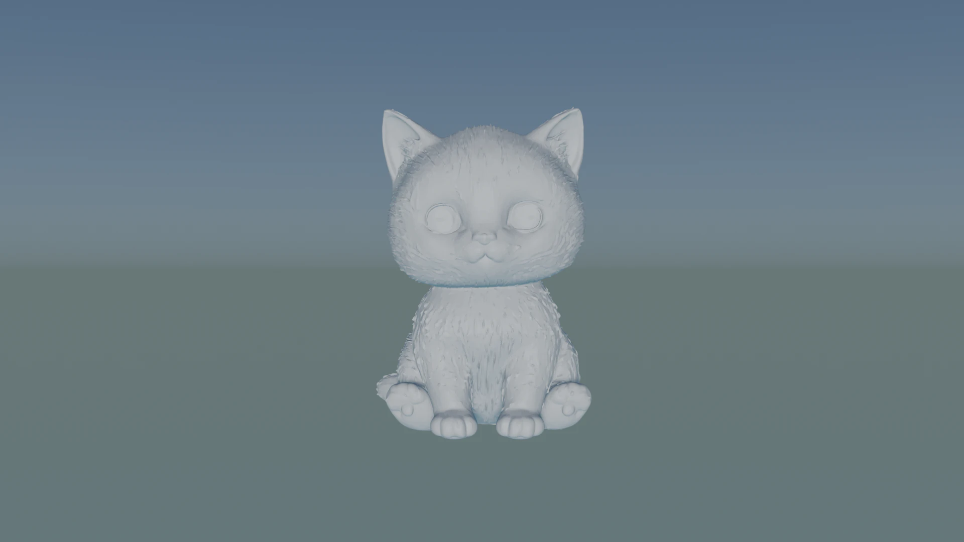 Cat 3D Print Model .c4d .max .obj .3ds .fbx .stl .blend 