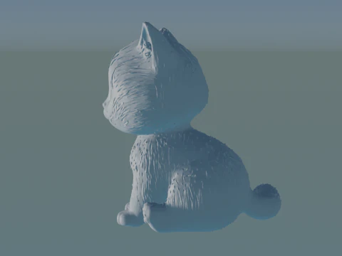 Cat 3D Print Model