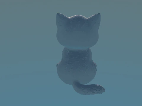 Cat 3D Print Model