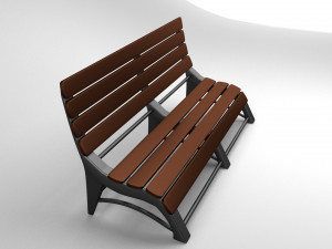 3d model bench Model 3D