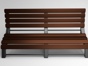 3d model bench Modello 3D