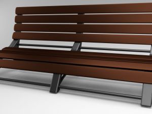 3d model bench Modello 3D