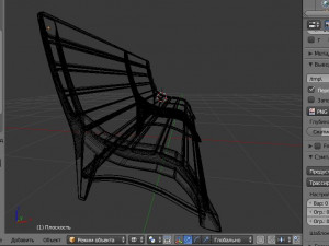 3d model bench Modello 3D