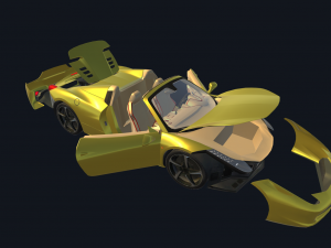 real car 3 3D Model