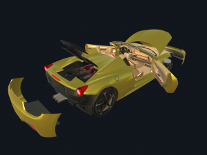 real car 3 3D Model