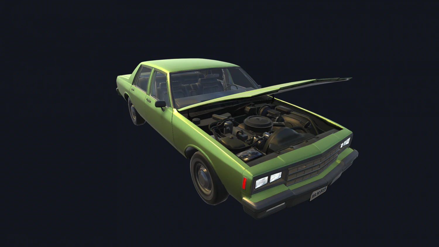 справжня машина 4 3D Модель .c4d .max .obj .3ds .fbx .stl .blend