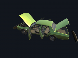 real car 4 Modèle 3D