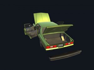 real car 4 Modèle 3D