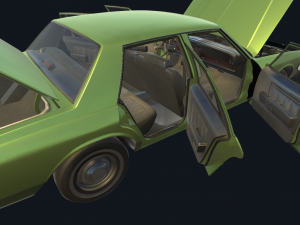 real car 4 Modèle 3D