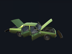 real car 4 Modèle 3D