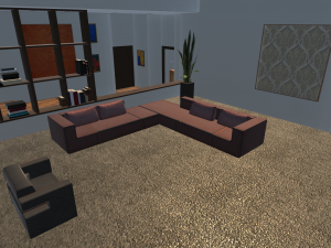 realistic modern apartment Modèle 3D