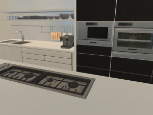 реалістична сучасна квартира 3D Модель