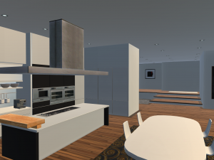 realistic modern apartment Modèle 3D