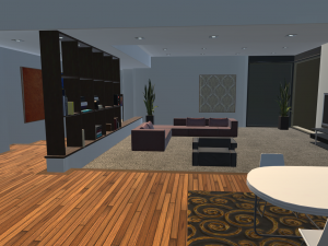 realistic modern apartment Modèle 3D