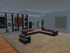 realistic modern apartment Modèle 3D