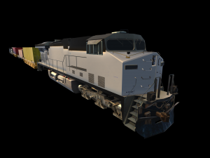 freight train Modelo 3D