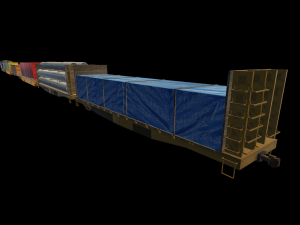 freight train Modelo 3D