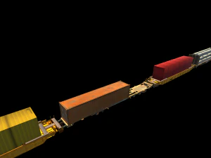 freight train 3D Model