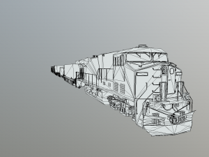 freight train Modelo 3D