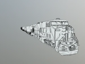 freight train 3D Model
