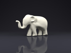 brooch elephant Modelo de Impressão 3D