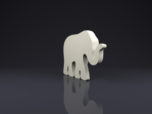 brooch elephant Modelo de Impressão 3D