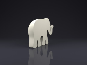 brooch elephant Modelo de Impressão 3D