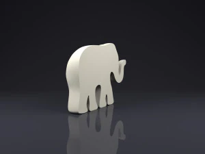 brooch elephant 3D Print Model