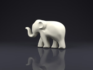 brooch elephant Modelo de Impressão 3D