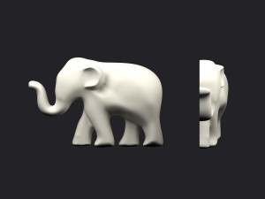 brooch elephant Modelo de Impressão 3D