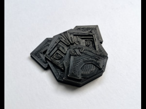 brooch head bulldog low poly 3D Print Model