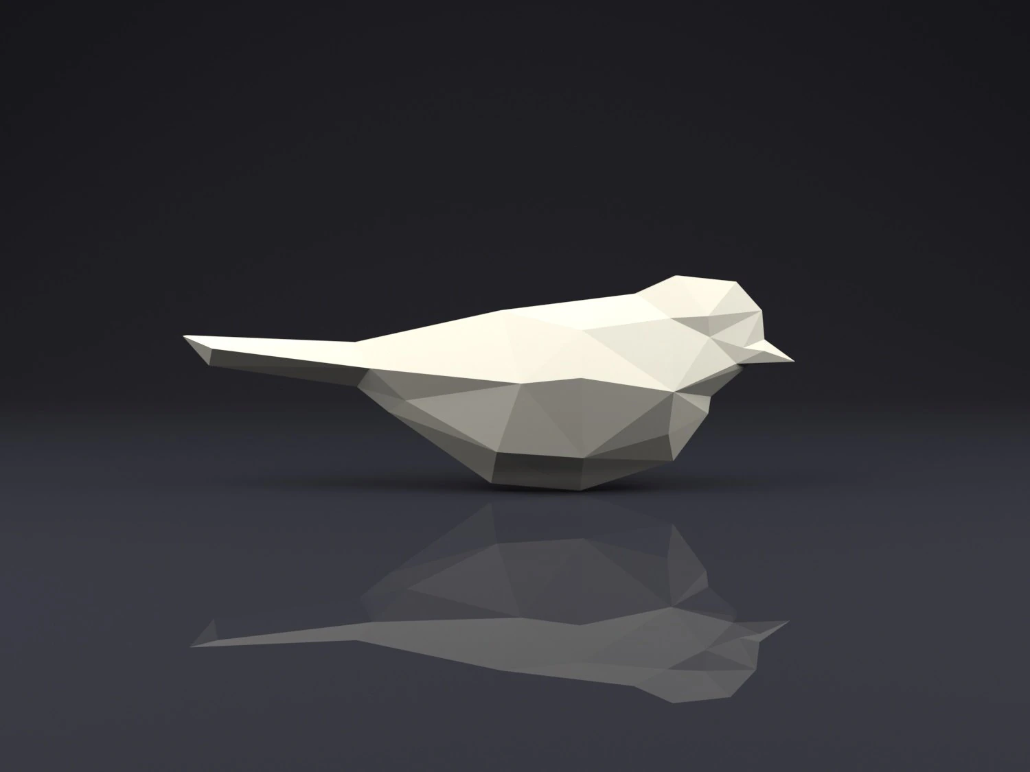 broche p&aacute;ssaro baixo poli Modelo de Impressão 3D .c4d .max .obj .3ds .fbx .stl .blend 