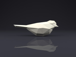 brooch bird low poly 3D Print Models
