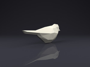 brooch bird low poly 3D Принт Модель
