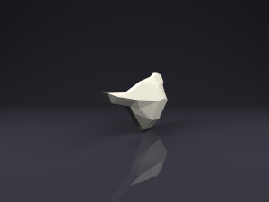 brooch bird low poly 3D Принт Модель