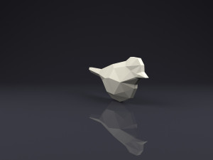 brooch bird low poly 3D Принт Модель
