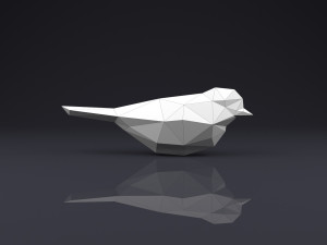 brooch bird low poly 3D Принт Модель