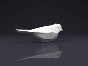 brooch bird low poly 3D Принт Модель