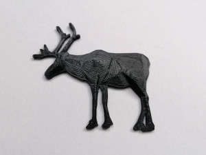 brooch elk low poly Modelo de impresión 3D
