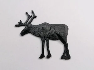 brooch elk low poly 3D Print Model