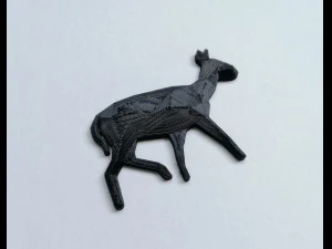 spilla do low poly Modello di stampa 3D