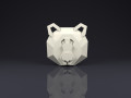 brooch head bear low poly 3D Print Models