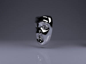 brooch funny and sad teatral masks 3D प्रिंट मॉडल